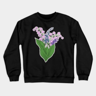 Larkspur and Lily of the Valley Crewneck Sweatshirt